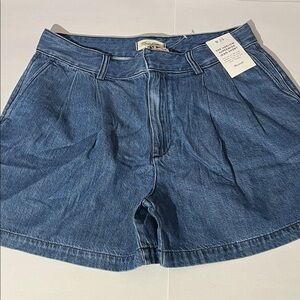 Madewell The Harlow Superwide Jean Short: Airy Denim Edition sz 29 Medium NEW!
